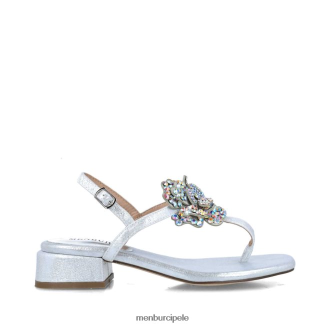 retikulum žene Menbur srebro sandale 4BBF0X2654