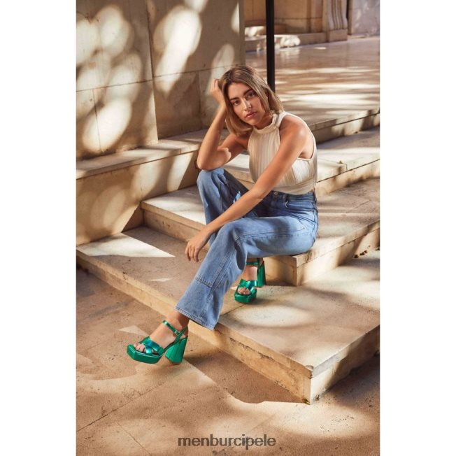 trokut žene Menbur zelena sandale 4BBF0X2632