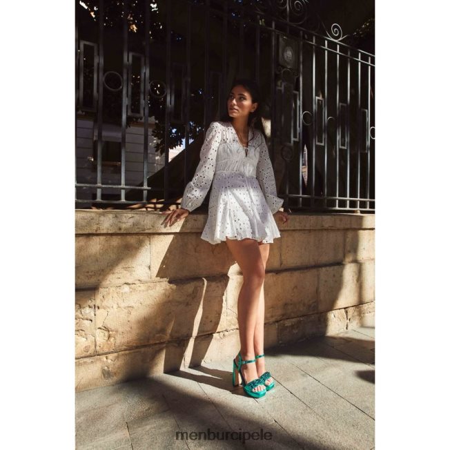 vulpecula žene Menbur zelena sandale 4BBF0X47