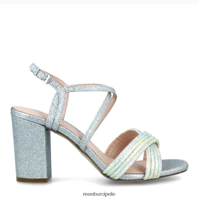 torinski žene Menbur srebro srednje i niske pete 4BBF0X5890