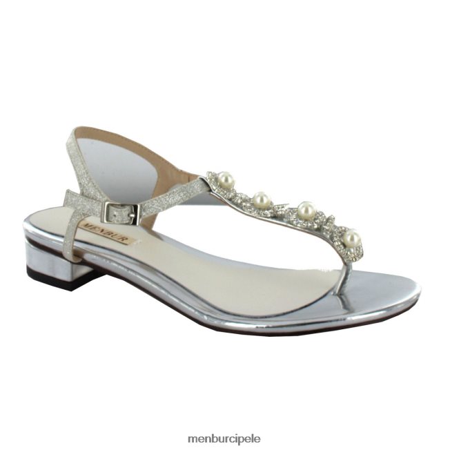 jaka tkanina od svile i vune žene Menbur bijela svadbena cipelica 4BBF0X2248